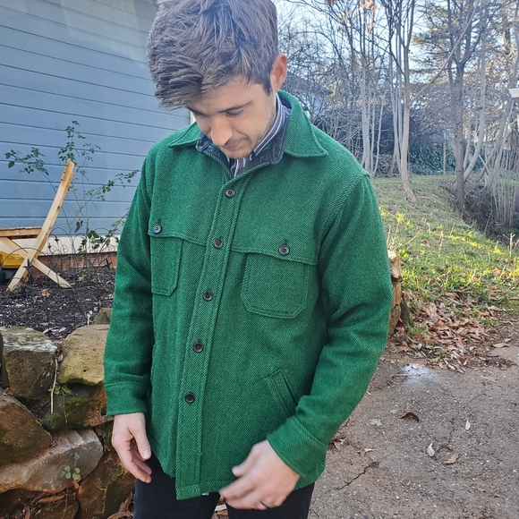 vintage woolrich jacket green